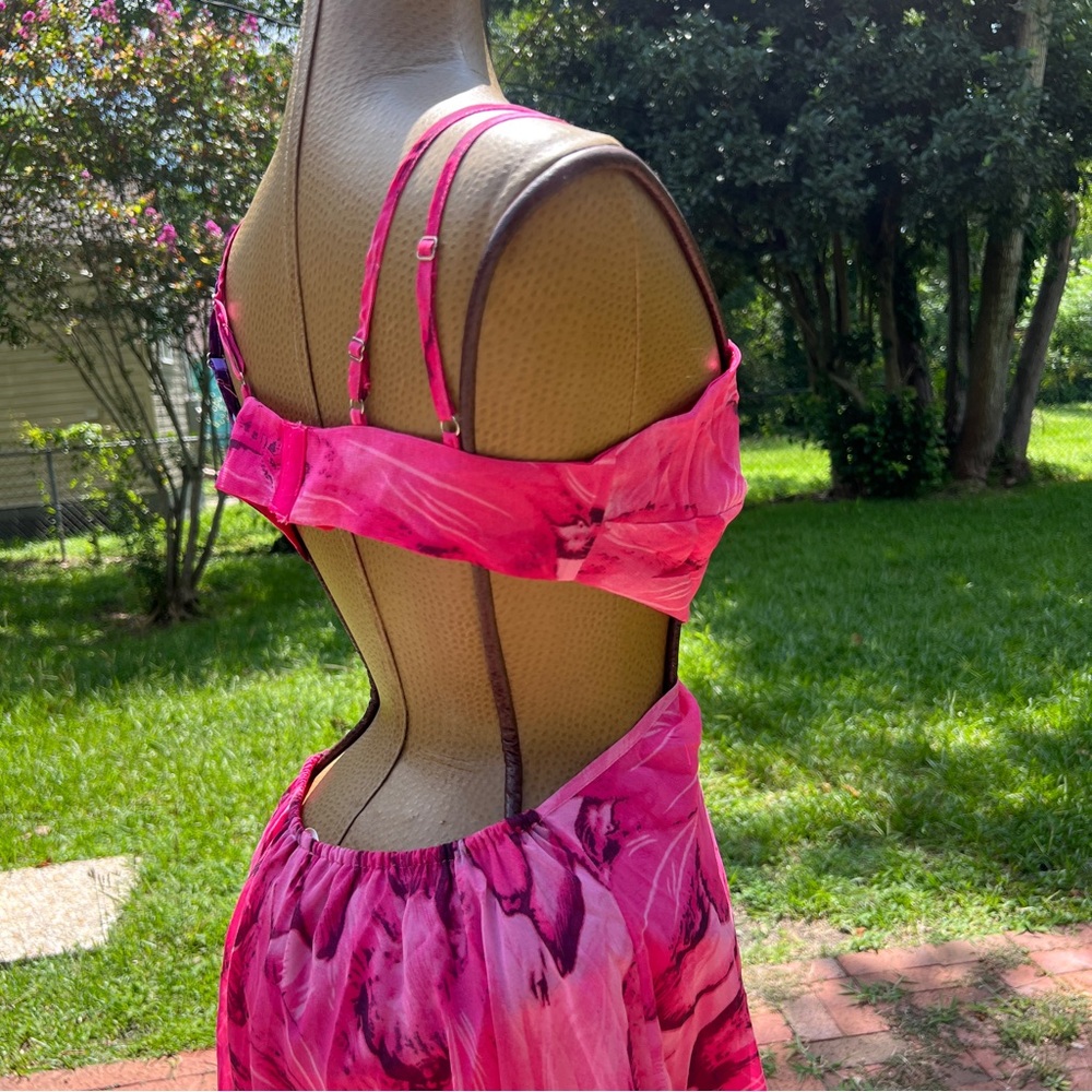 ‘Red Dress Boutique’ Multi-Color Feather Print Maxi Dress - Picture 9 of 16